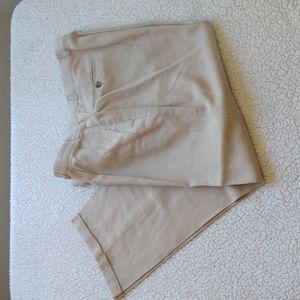 Alan Flusser Tan Linen/Rayon Pants 36 - 29.25"